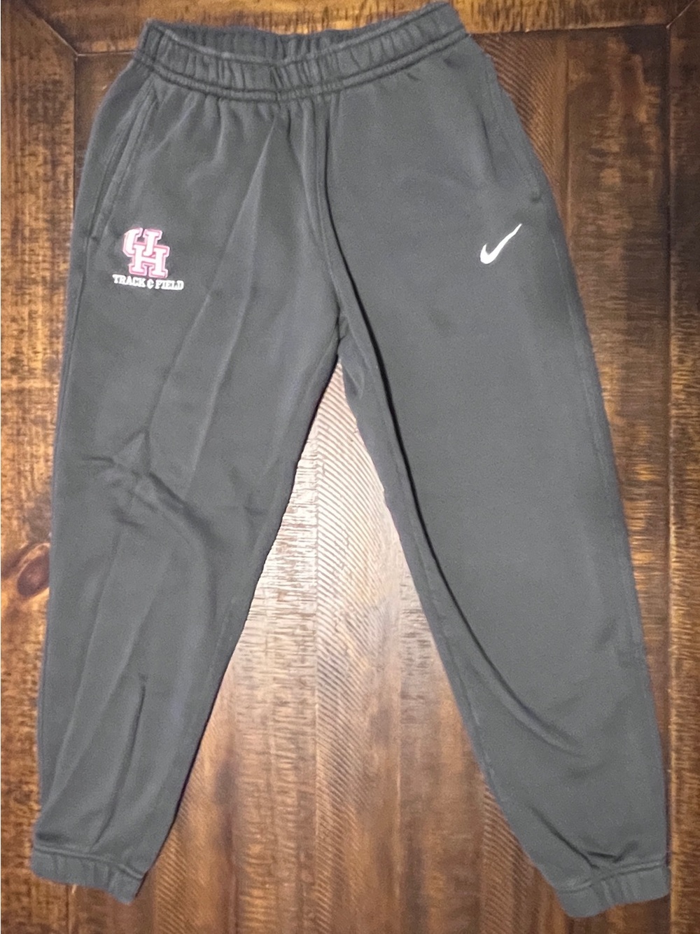 Nike Kids Charcoal Gray Joggers with UH Track & Field Embroidery